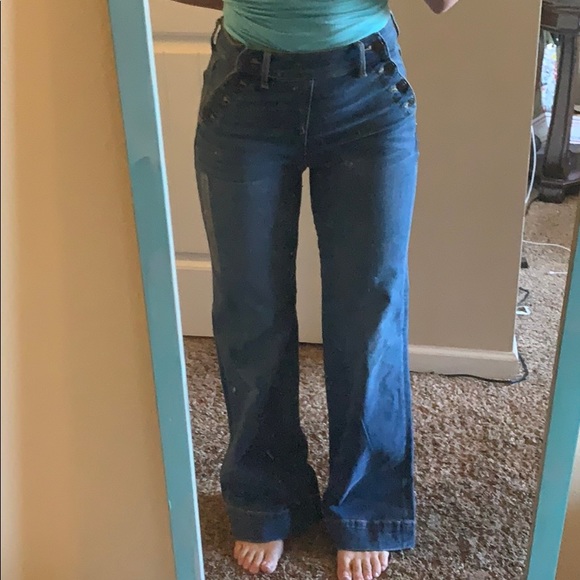 american eagle outfitters wide leg jeans
